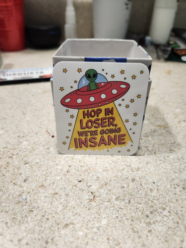 Hop In Loser Alien Sticker – We're Going Insane - Sticker - Charm and Char